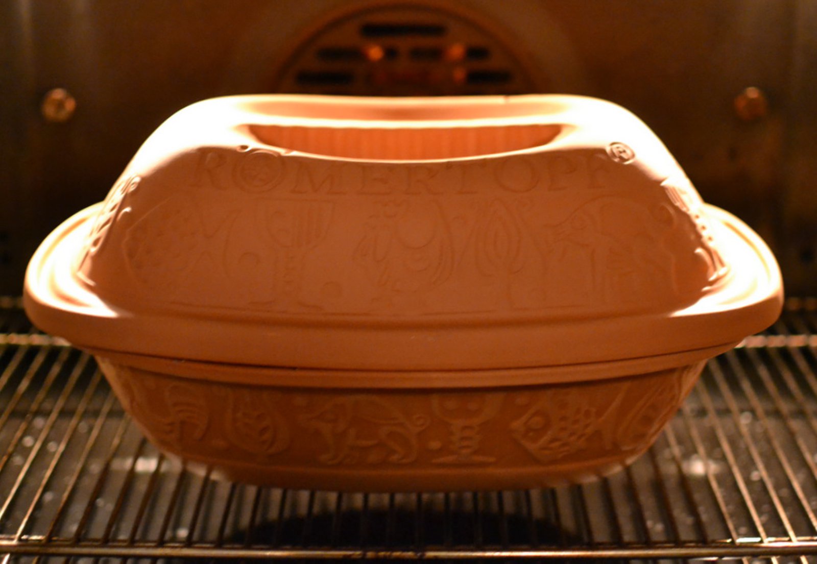 Vintage Romertopf Clay Baker Pot, West German, Clay Roaster, Gift